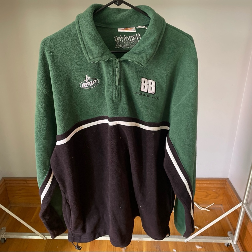 Dale Earnhardt Jr. XL Fleece 1/4 Zip Winner's Circle Amp NASCAR Pre-Owned